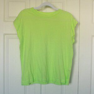 A New Day lime green tee Small